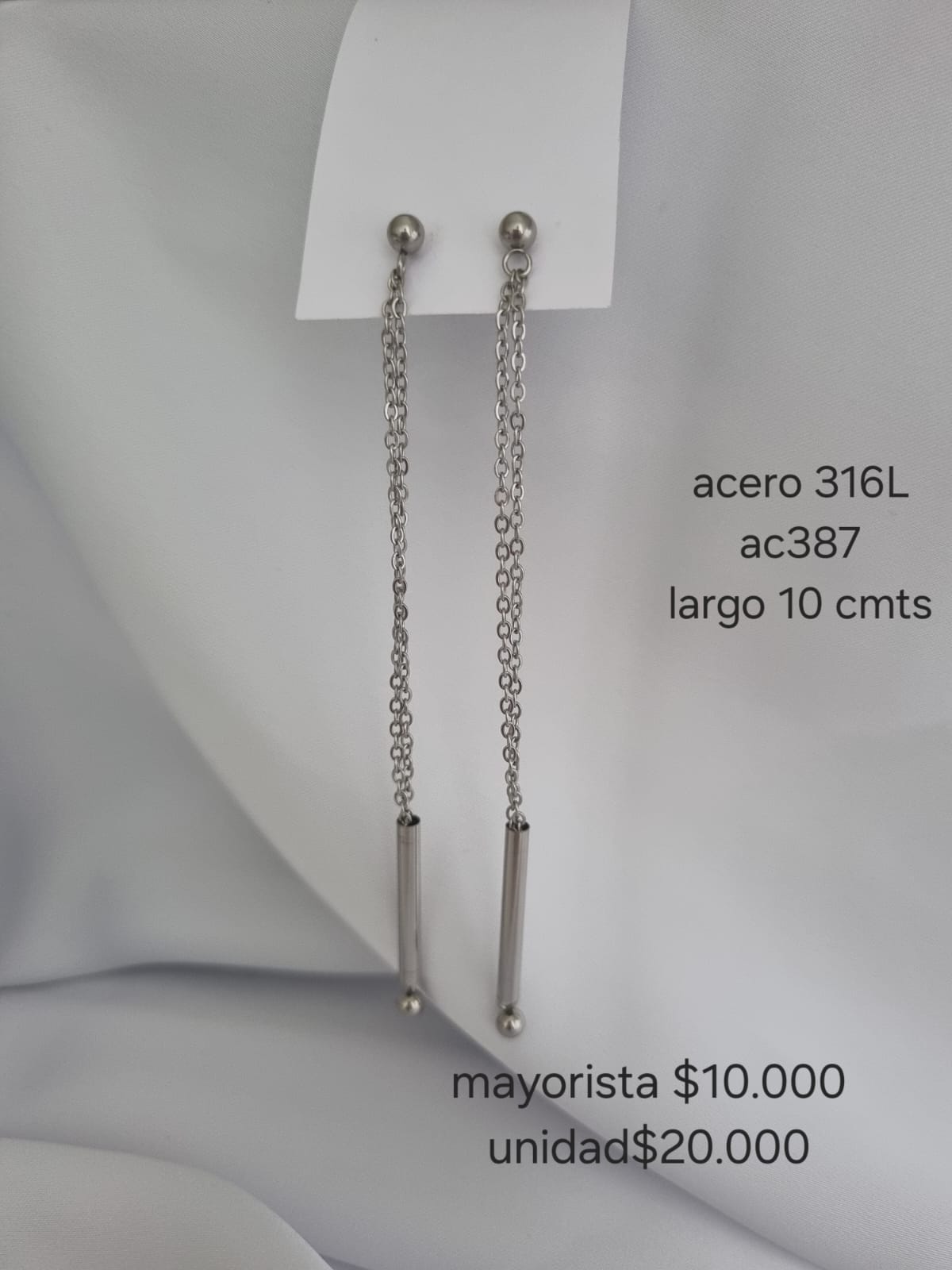 Ac 387 aretes en acero precio mayorista