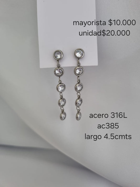 Ac 385 aretes en acero precio mayorista