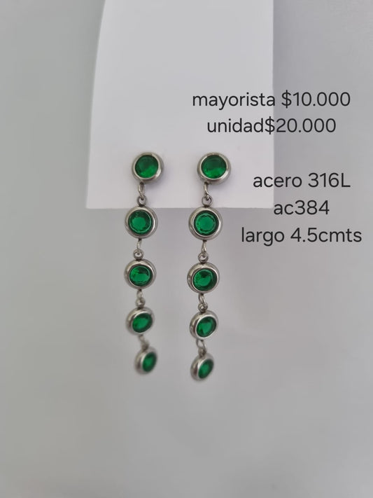 Ac 384 aretes en acero precio mayorista