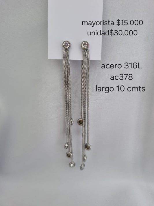 Ac 378 aretes en acero precio mayorista
